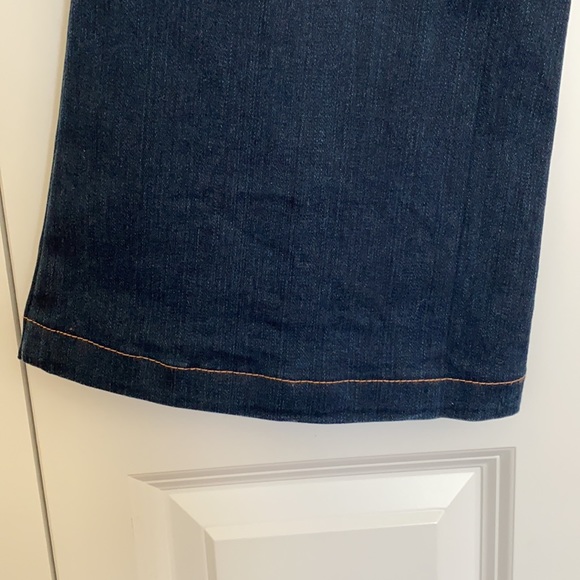 Michael Kors Selma Flare Leg Dark Denim Jeans Size 6 - Picture 6 of 9